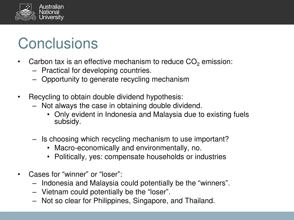 conclusions