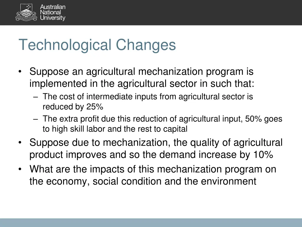 technological changes