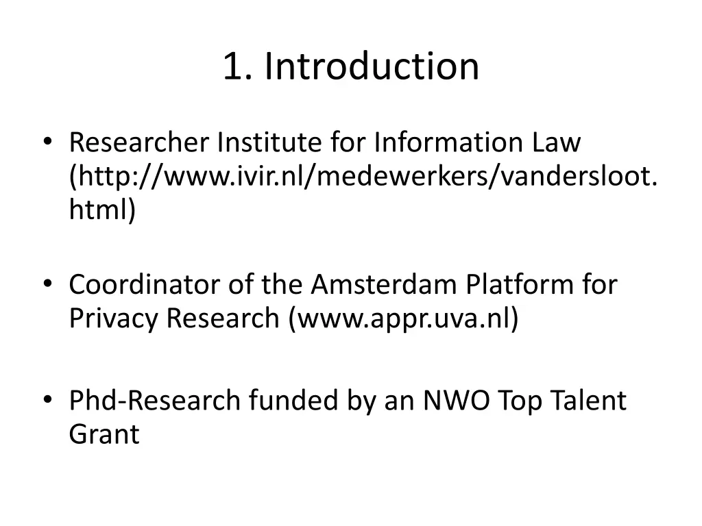 1 introduction