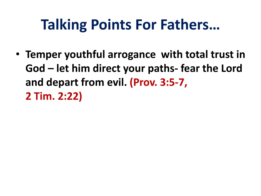 talking points for fathers 2