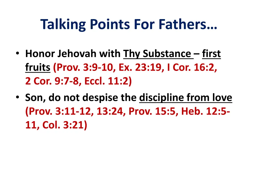 talking points for fathers 4