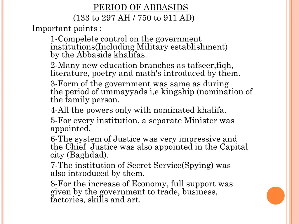 period of abbasids
