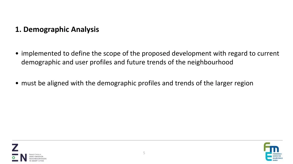 1 demographic analysis