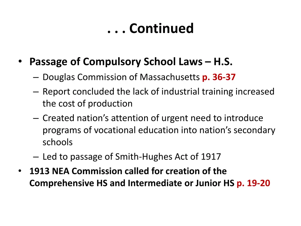 continued 1