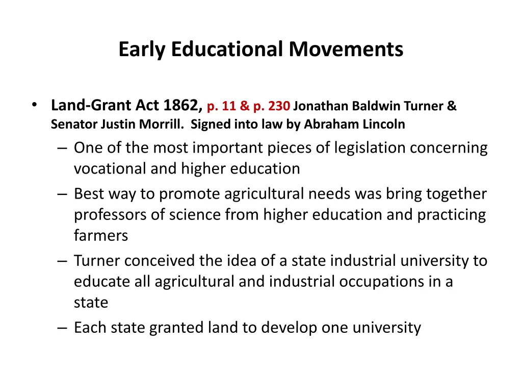 early educational movements 3