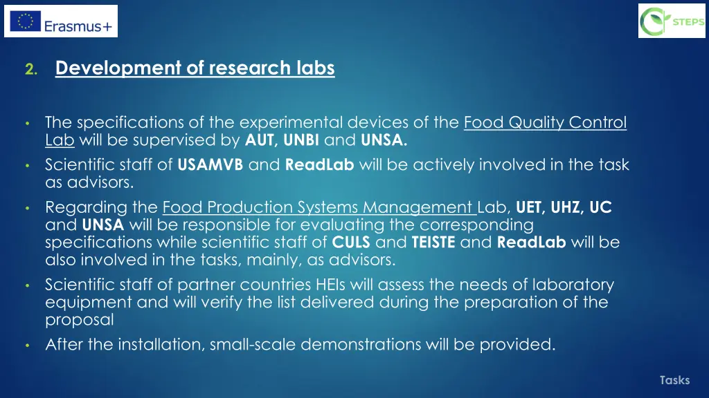 2 development of research labs