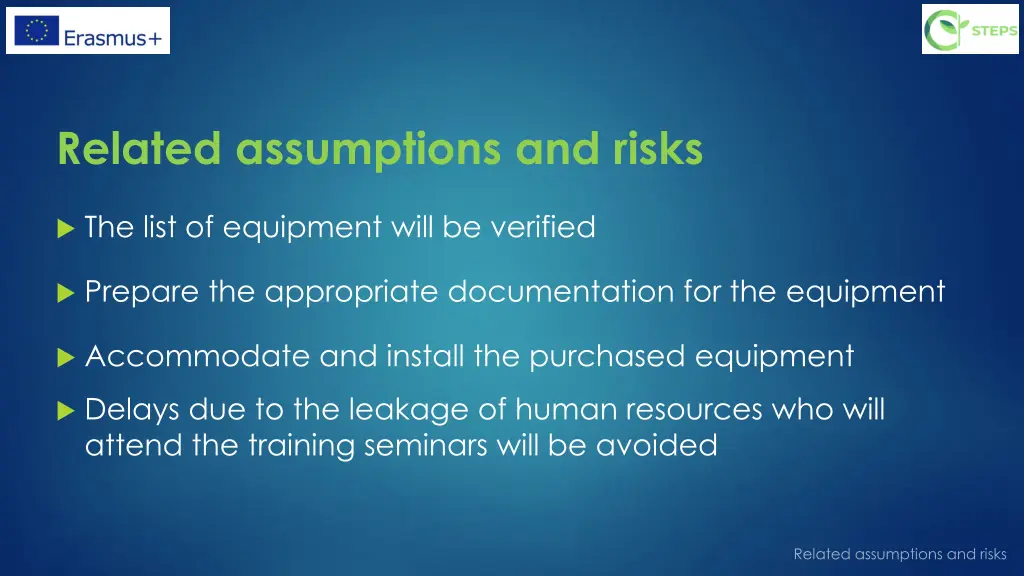 related assumptions and risks