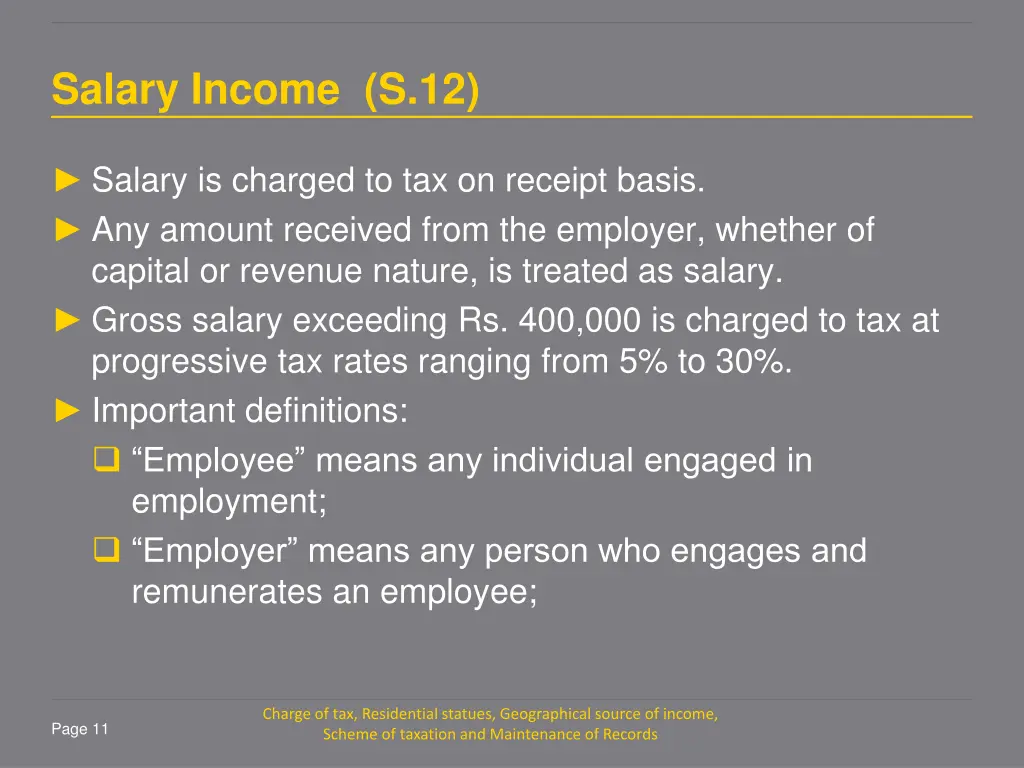 salary income s 12