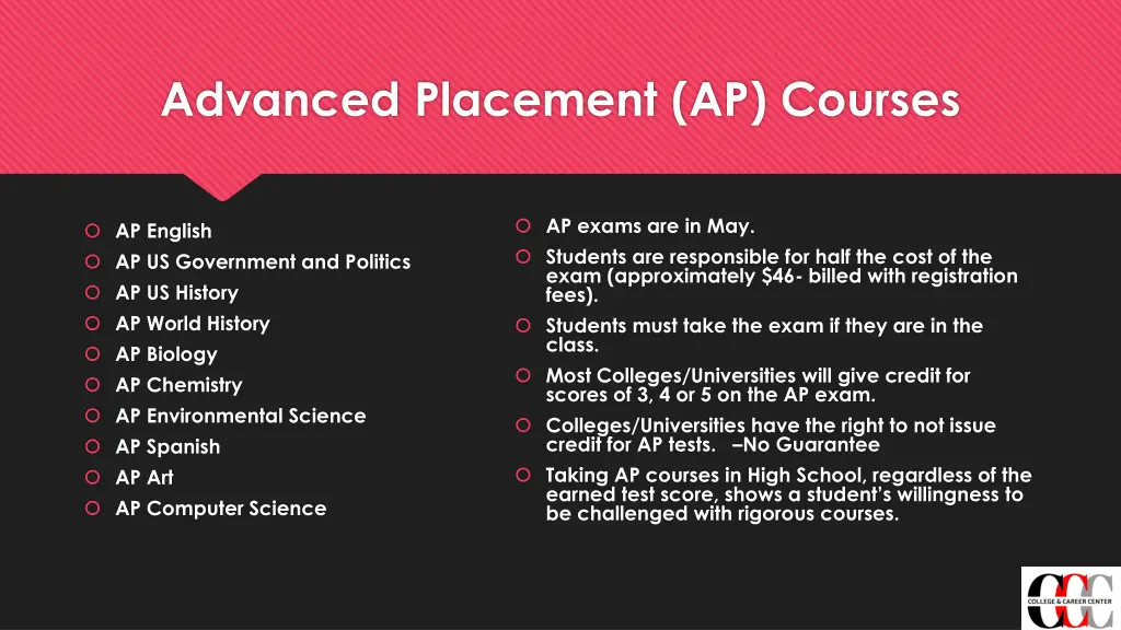 advanced placement ap courses