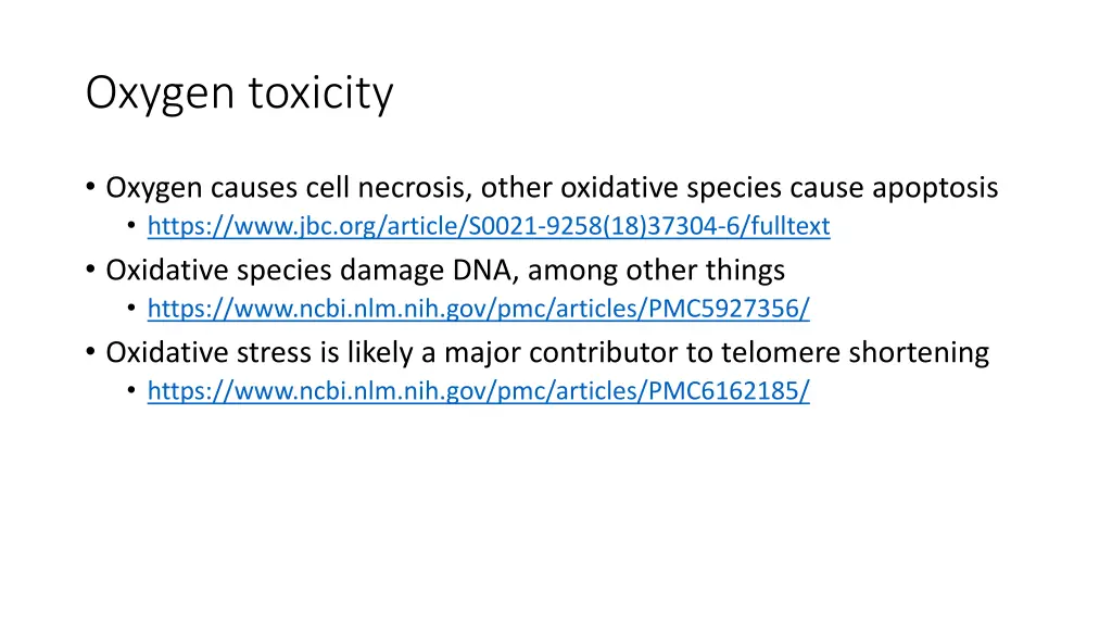 oxygen toxicity