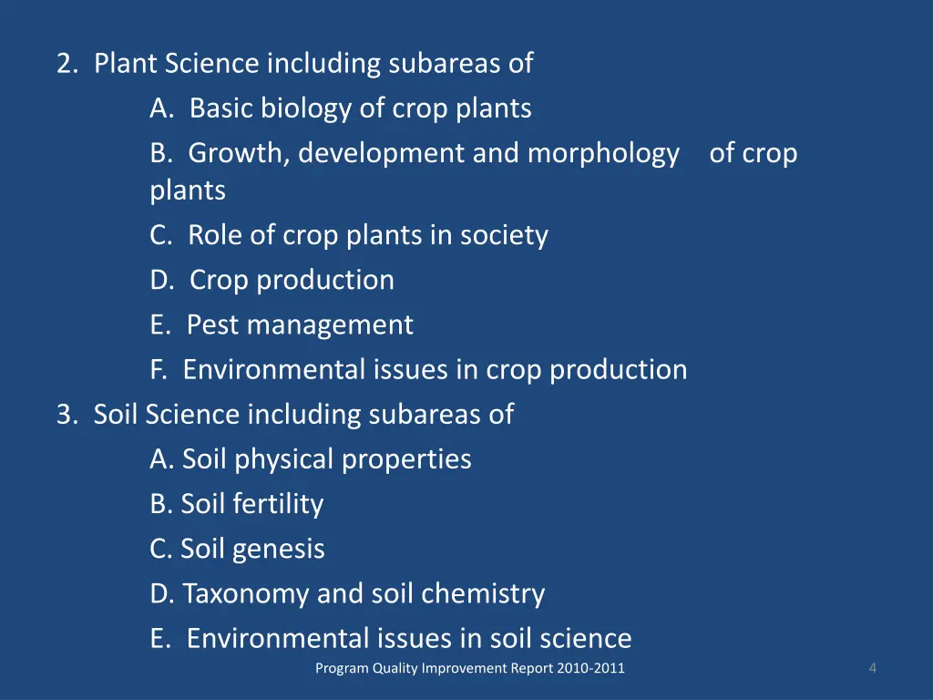2 plant science including subareas of a basic