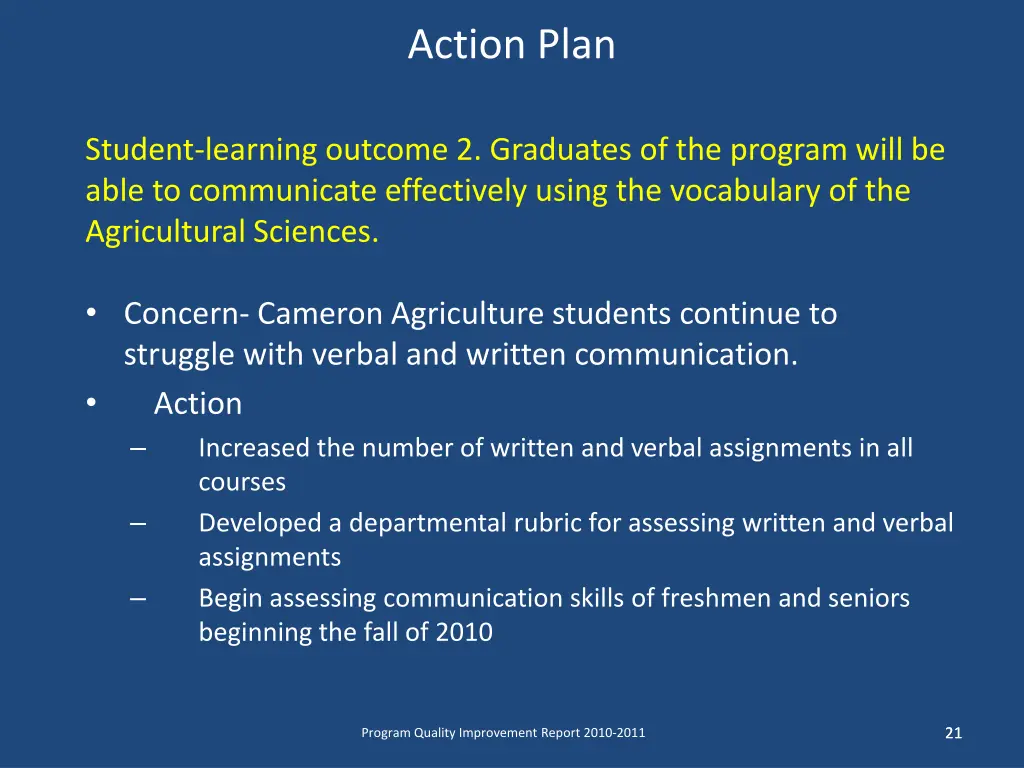 action plan 1