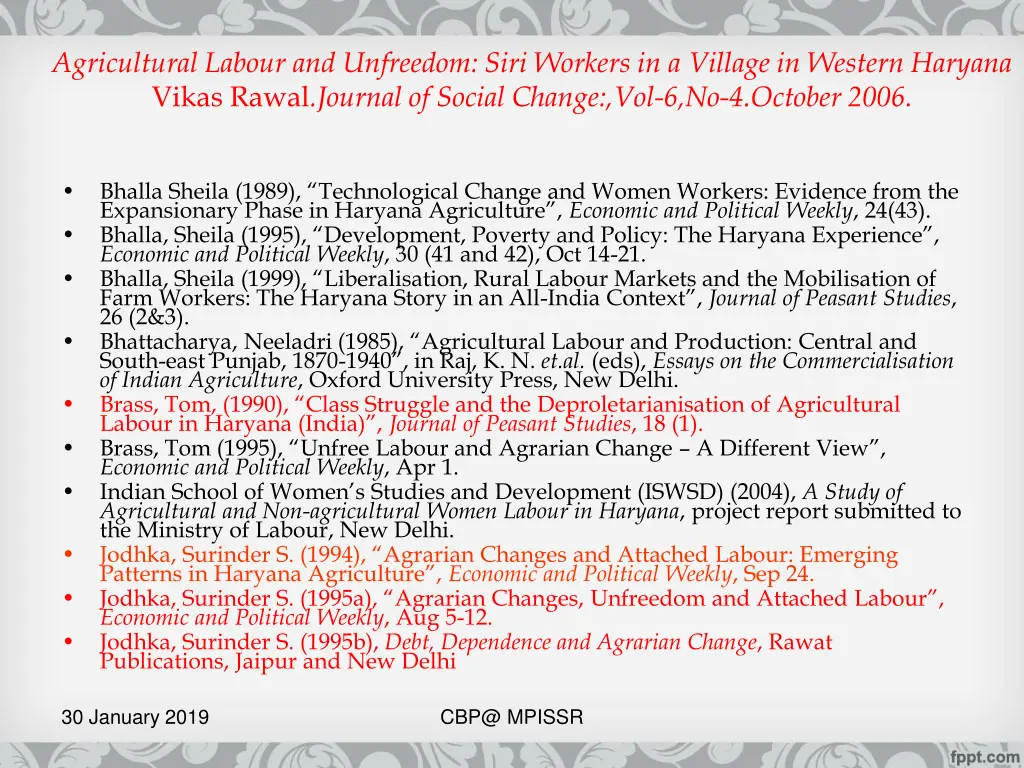 agricultural labour and unfreedom siri workers