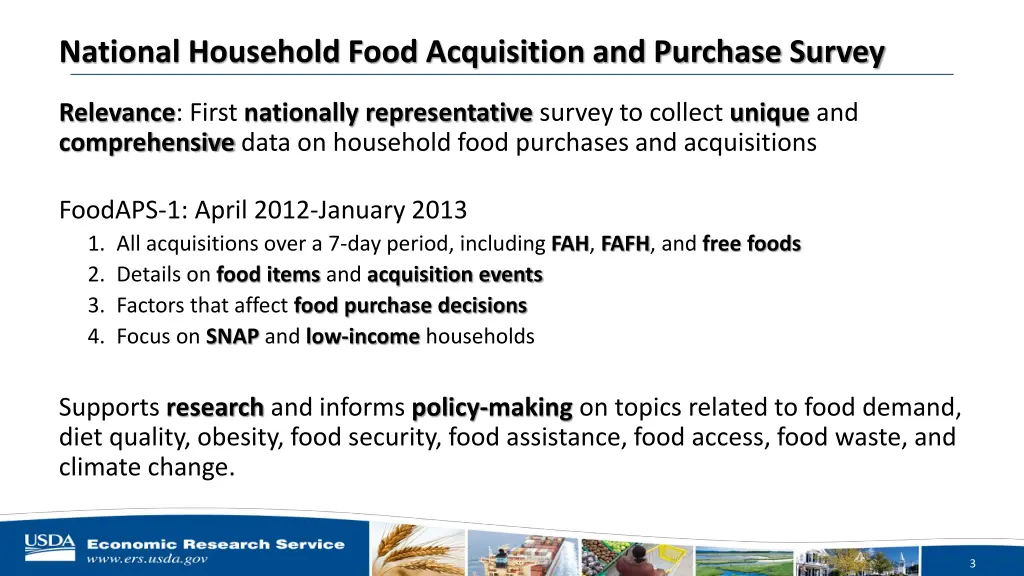 national household food acquisition and purchase
