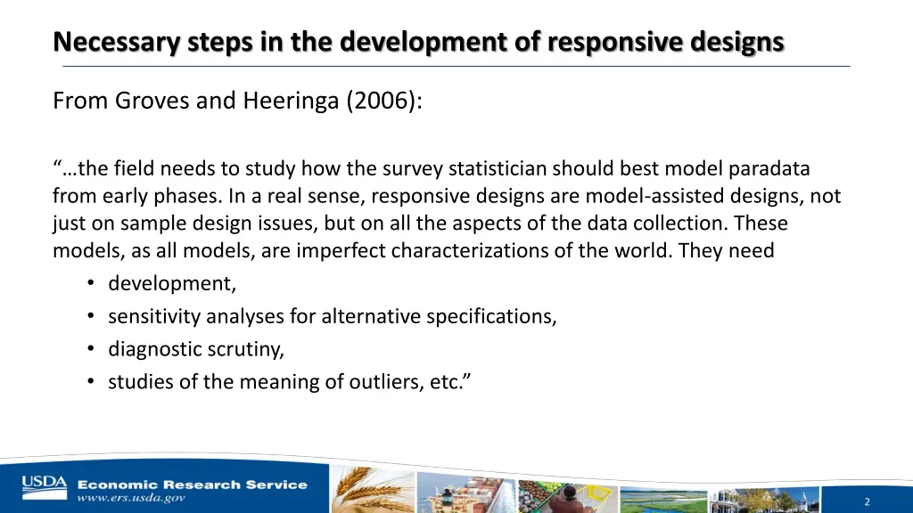 necessary steps in the development of responsive