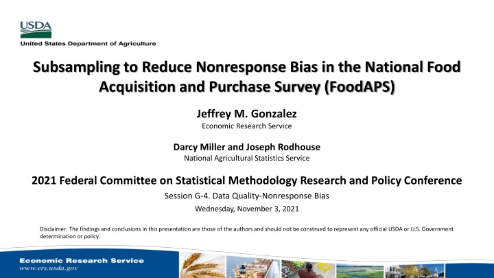 subsampling to reduce nonresponse bias
