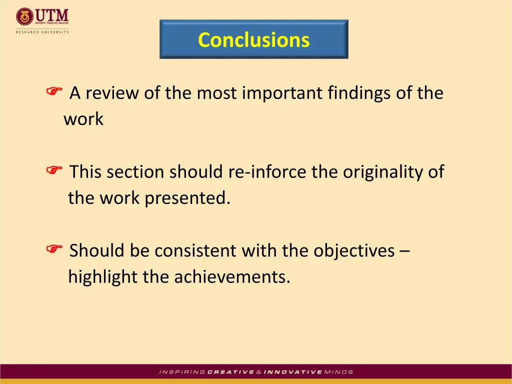 conclusions