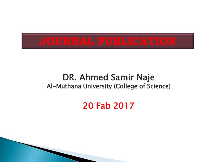 journal publication