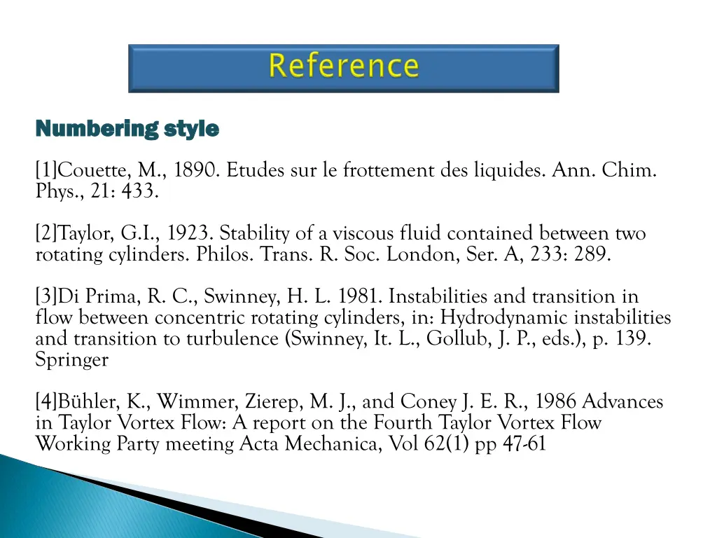 numbering numbering style