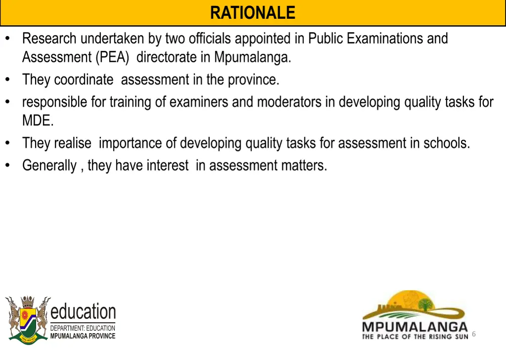 rationale