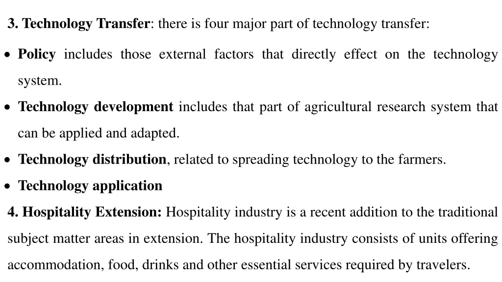 3 technology transfer there is four major part