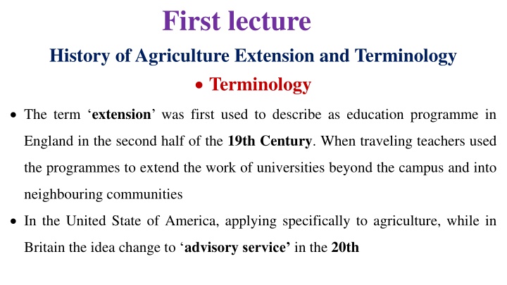 first lecture