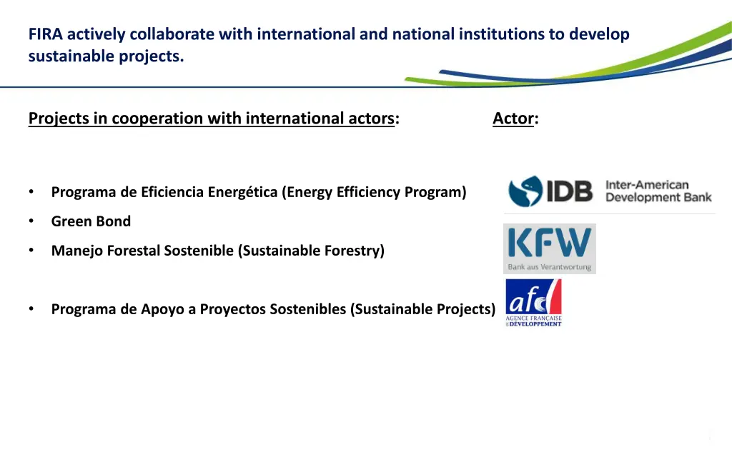 fira actively collaborate with international
