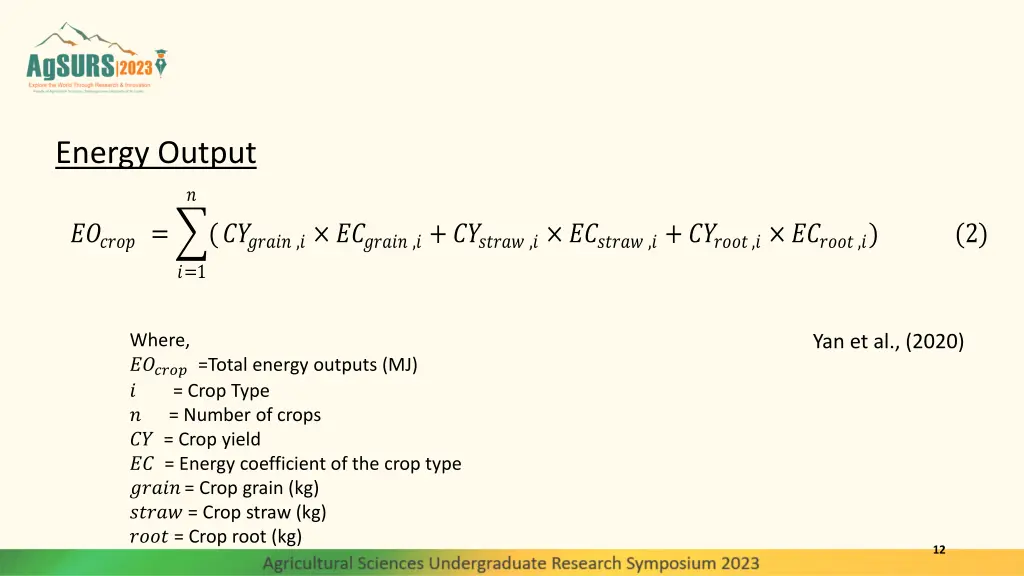 energy output