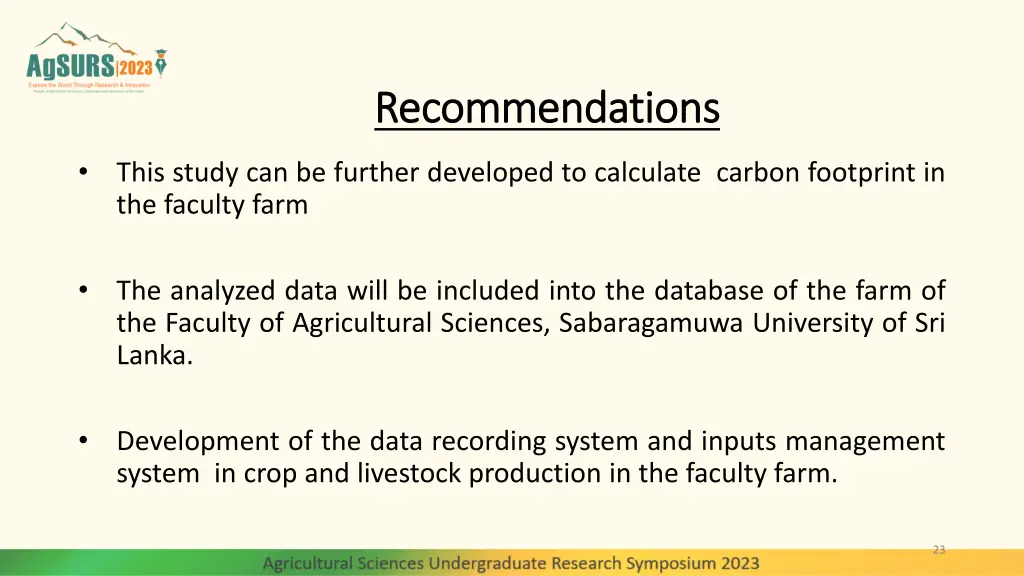 recommendations recommendations