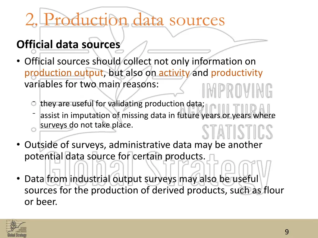 2 production data sources 1