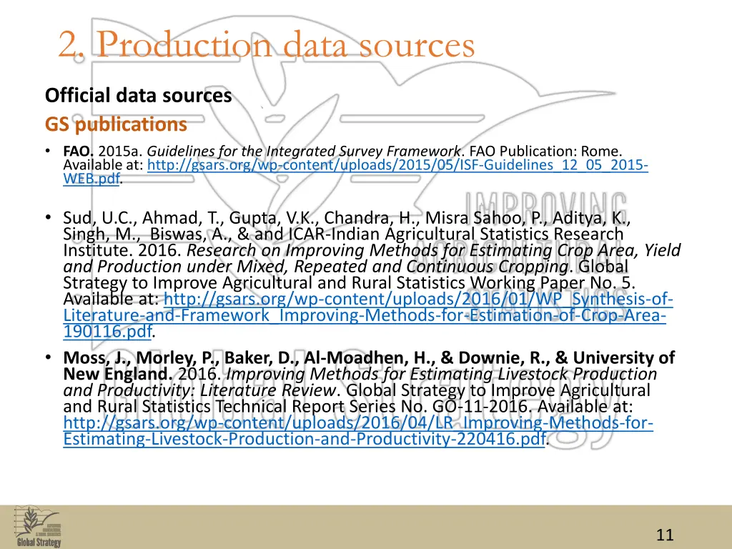 2 production data sources 3