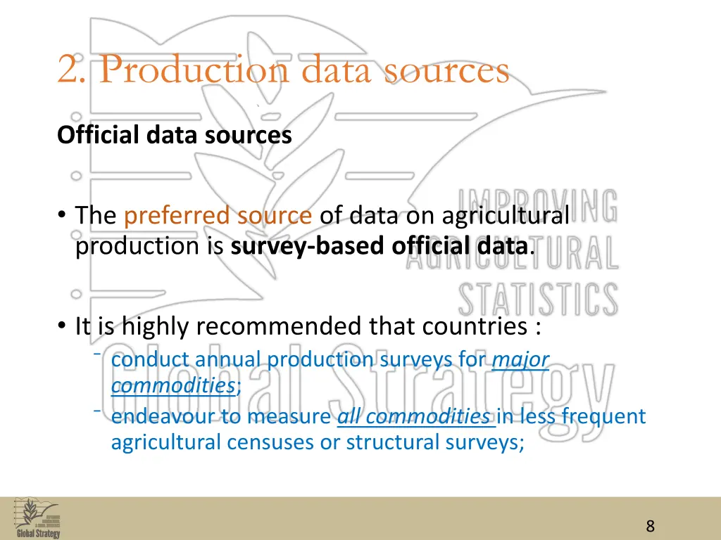 2 production data sources