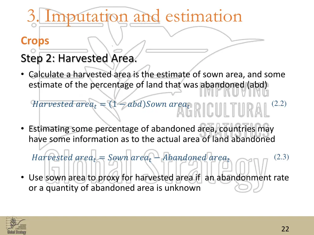 3 imputation and estimation 4
