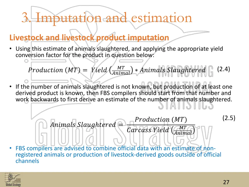 3 imputation and estimation 9
