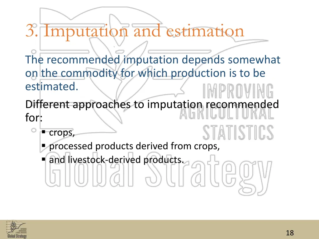 3 imputation and estimation