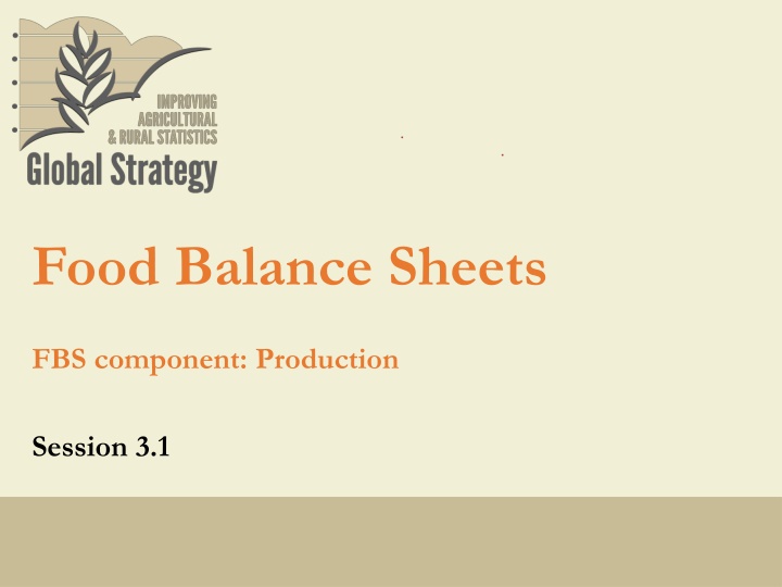 food balance sheets