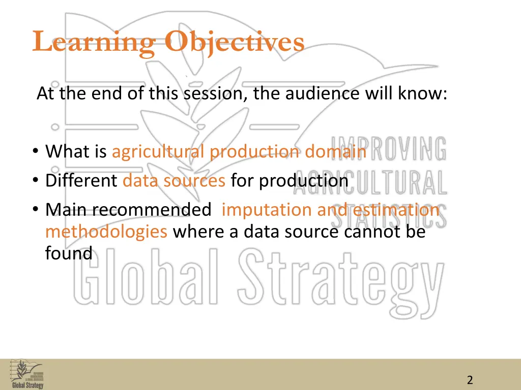 learning objectives
