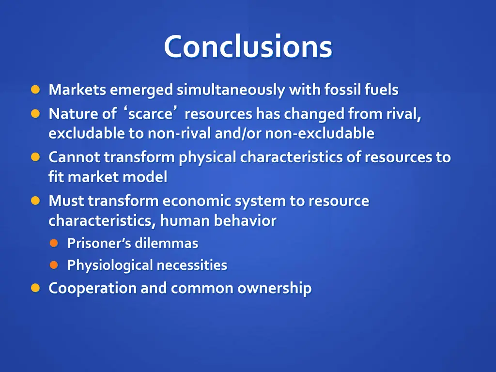 conclusions