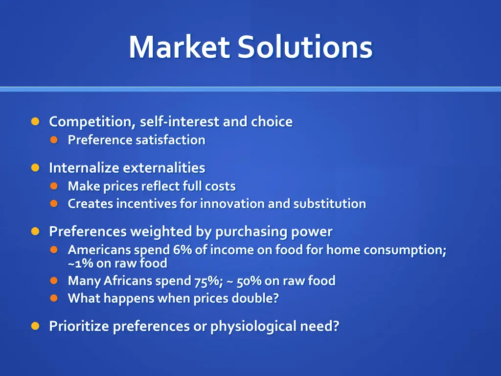market solutions