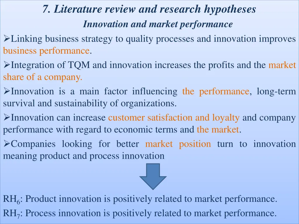 7 literature review and research hypotheses