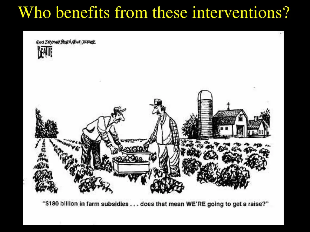 who benefits from these interventions