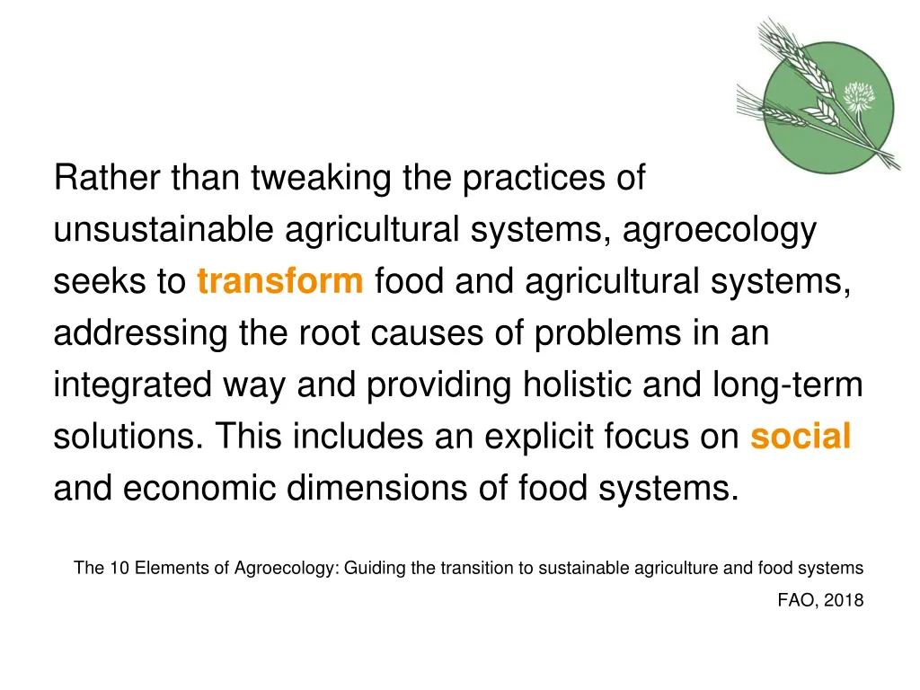 rather than tweaking the practices