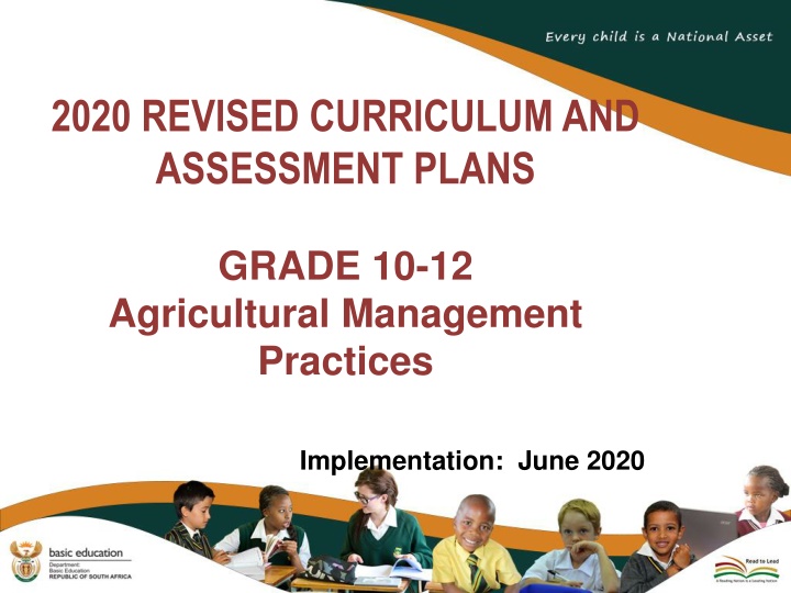2020 revised curriculum and assessment plans