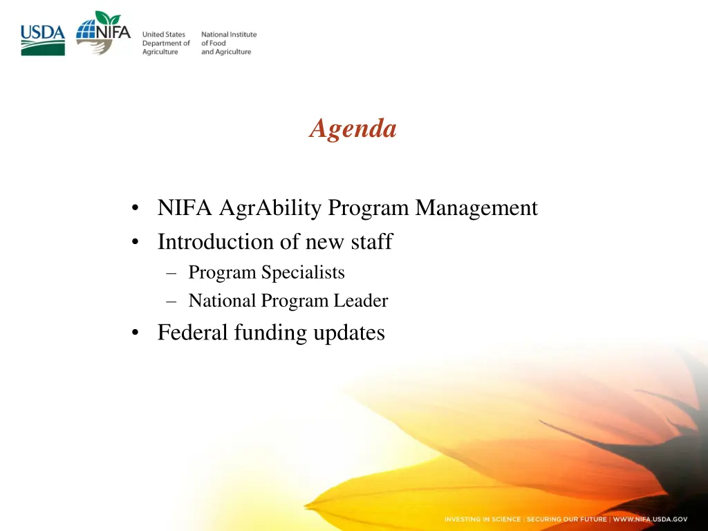 agenda