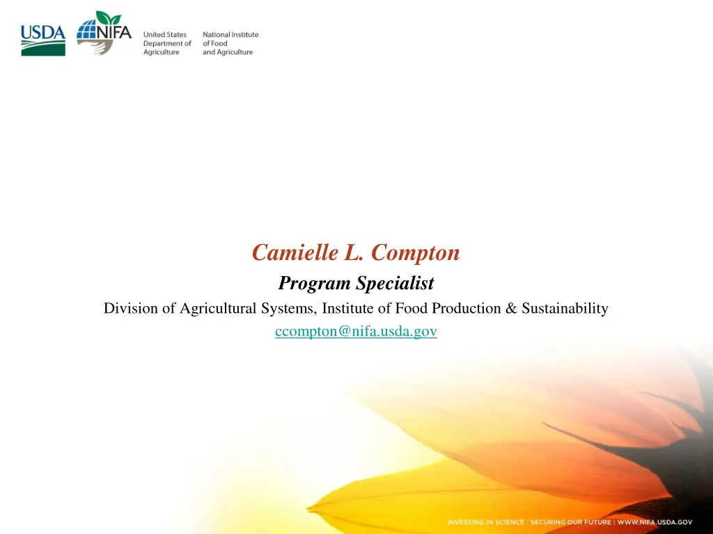 camielle l compton program specialist