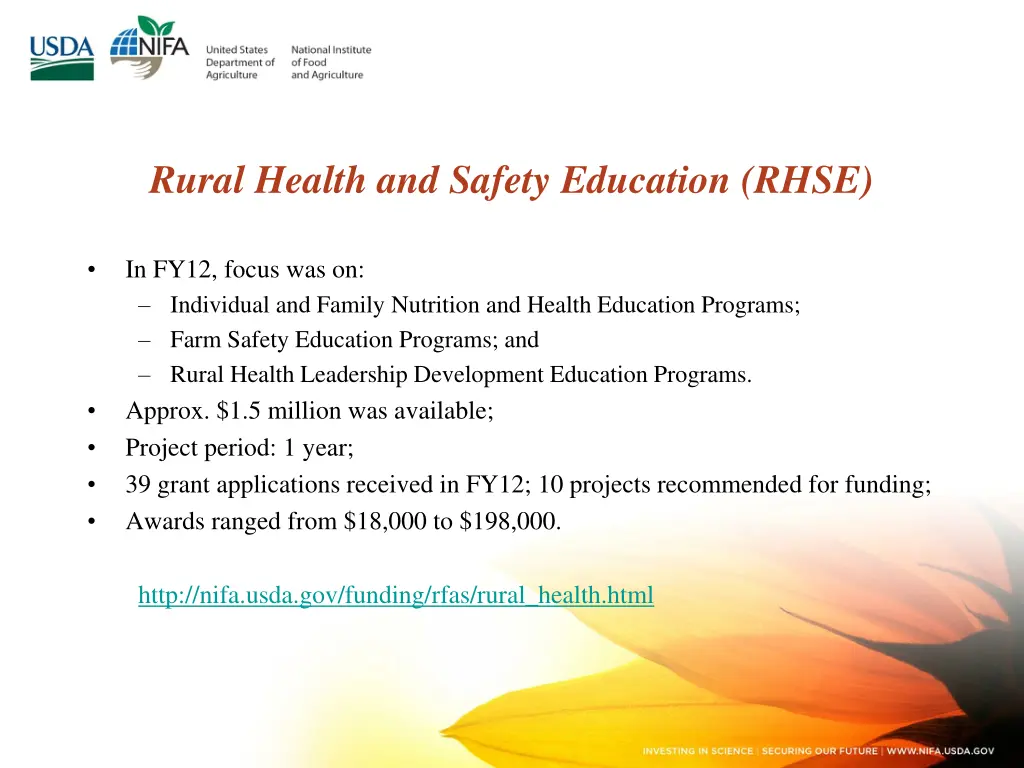 rural health and safety education rhse