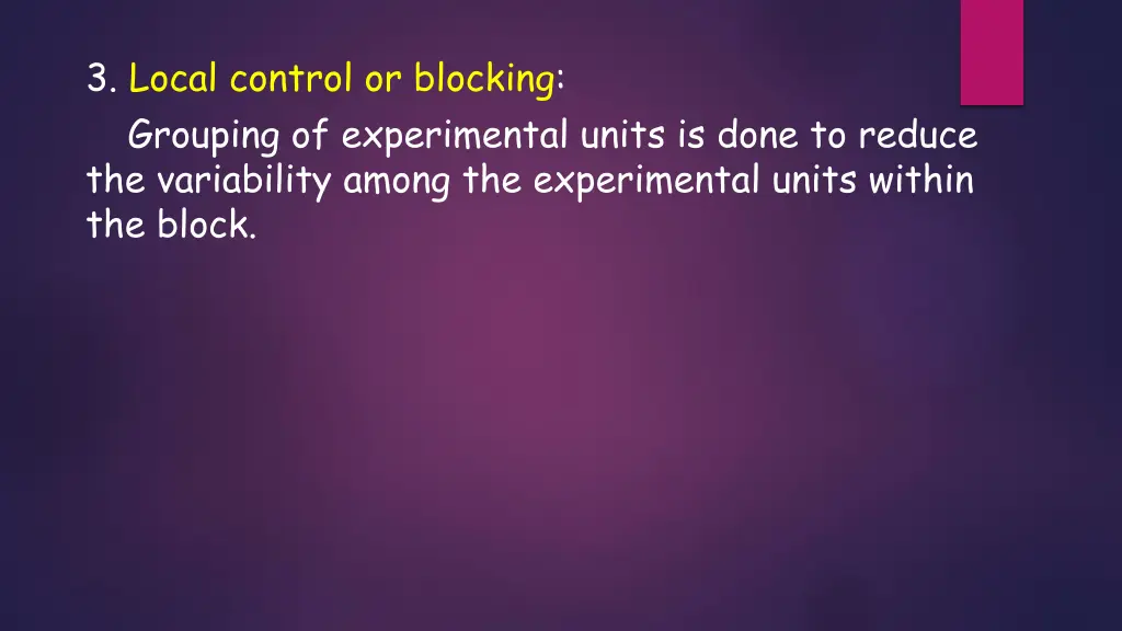 3 local control or blocking grouping