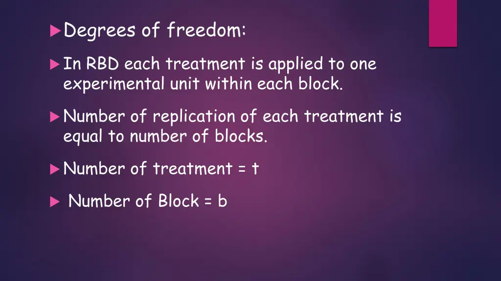 degrees of freedom