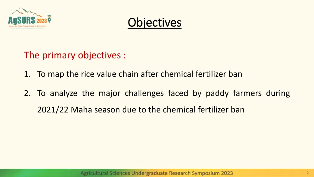 objectives objectives
