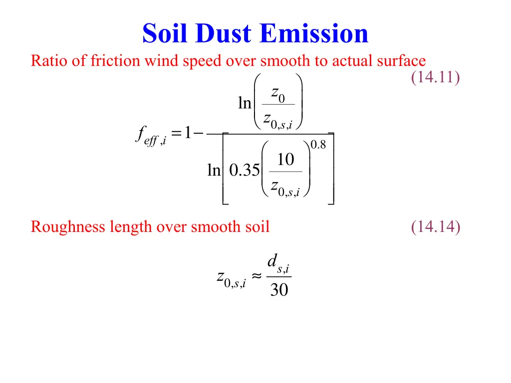 soil dust emission ratio of friction wind speed